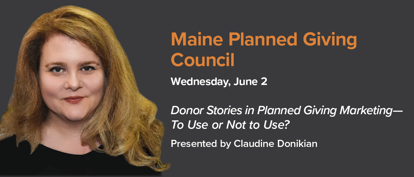 Maine Webinar 6/2: Claudine Donikian Presents New Research, 